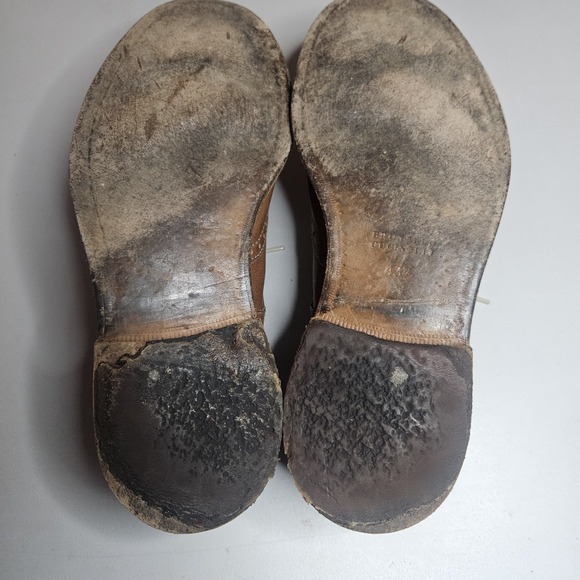 Brunello Cucinelli Mens Leather Wingtip Dress Shoes 43.5 Brown Made In Italy - Picture 10 of 16